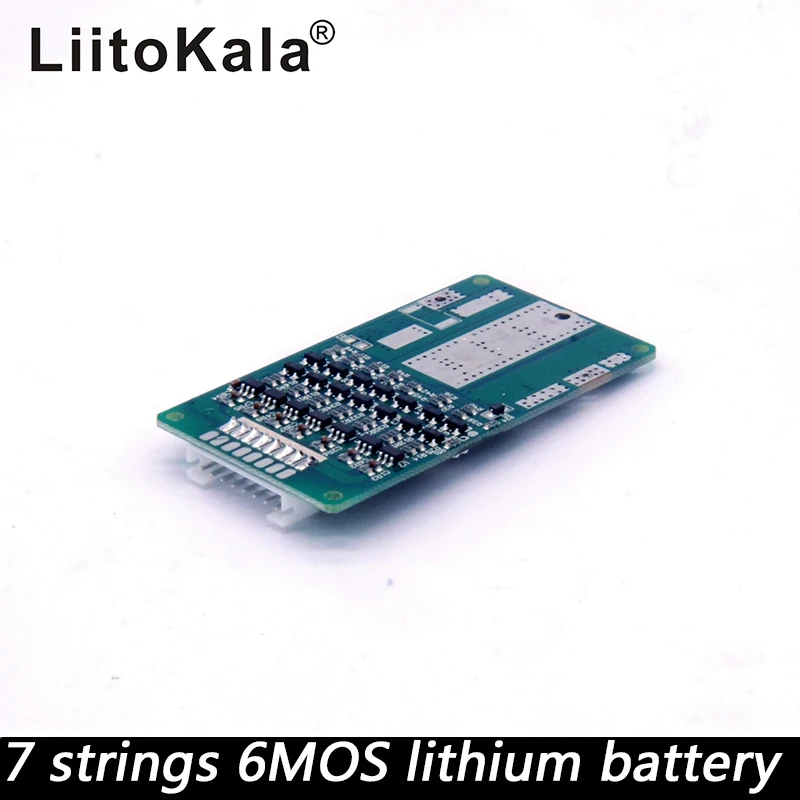 Liitokala 7 s 24 V 15A BMS литиевые Аккумулятор для электрического велосипеда 8Ah 10Ah 12Ah Li-Ion с