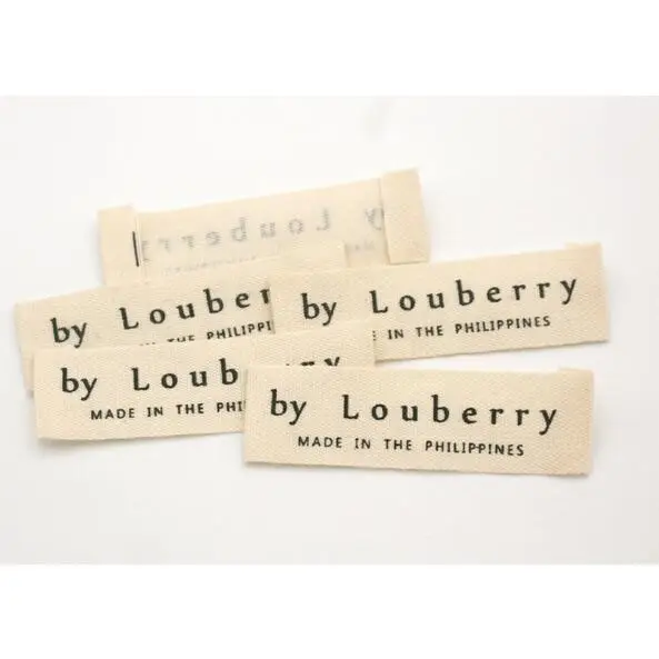 Оптовая продажа ярлыки для одежды на заказ тканые этикетки фирменные с логотипом