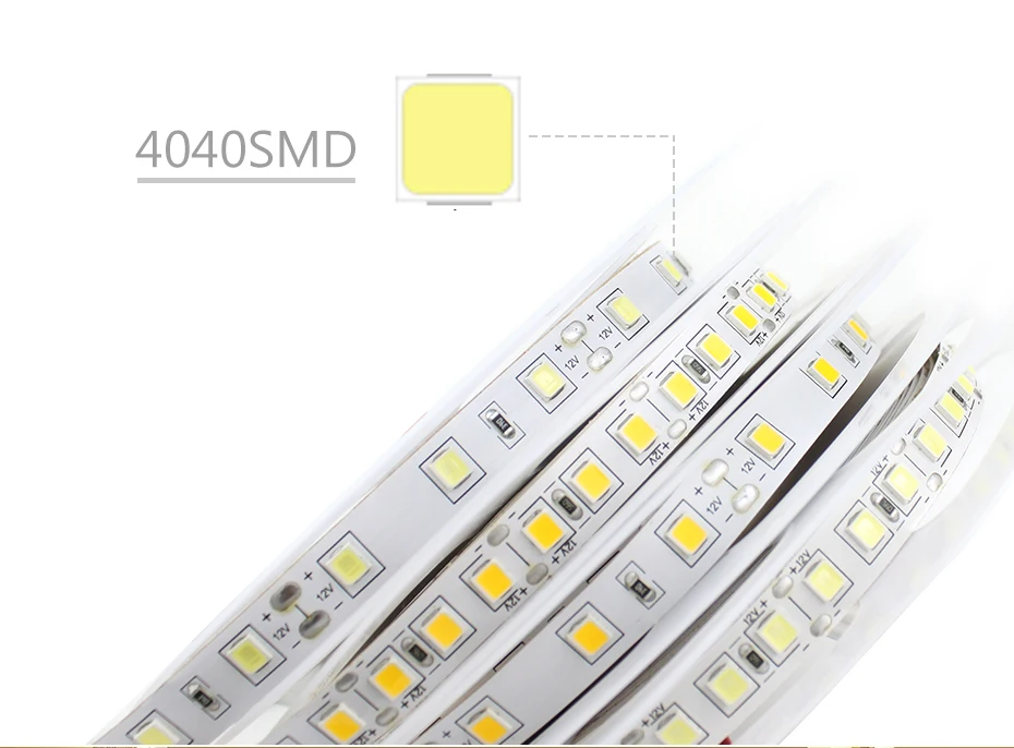 Сенсорный выключатель с регулируемой яркостью 4040 SMD Светодиодная лента 12 В 5 м 110 В 220 В светодиодный гибкий светильник, Диодная лента, светодиодный светильник под шкаф, Кухонный Светильник