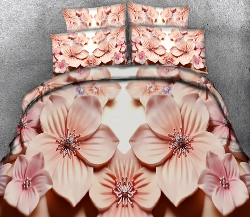 White horse near the creek in forest 3d effect photo bed linen can be customized pattern | Дом и сад