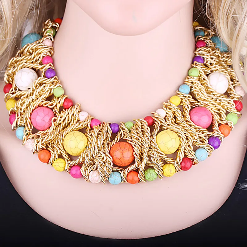 Kinel модные натуральные ожерелья богемное безупречное Плетение ручной работы