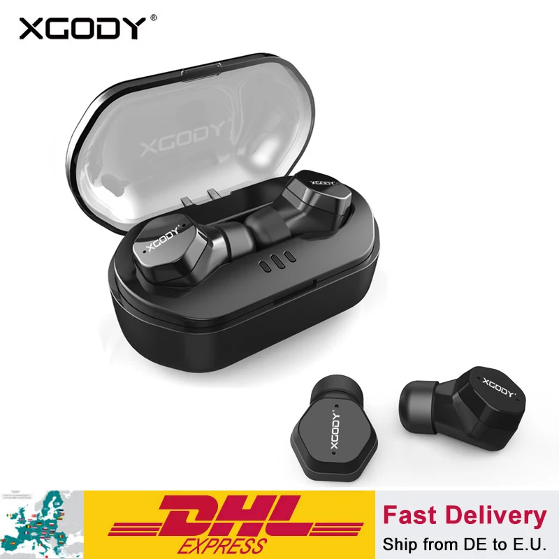 XGODY F8 бизнес беспроводные наушники Мини Bluetooth TWS Handfree с шумоподавлением