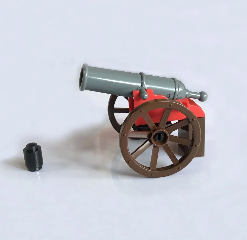 4 компл./лот механическое оружие стрельба пушки с колесами строительные блоки