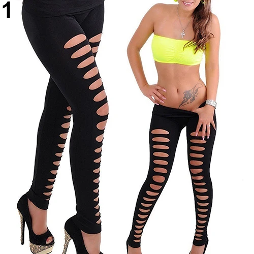 Новое поступление женские сексуальные яркие цвета полые рваные Эластичные