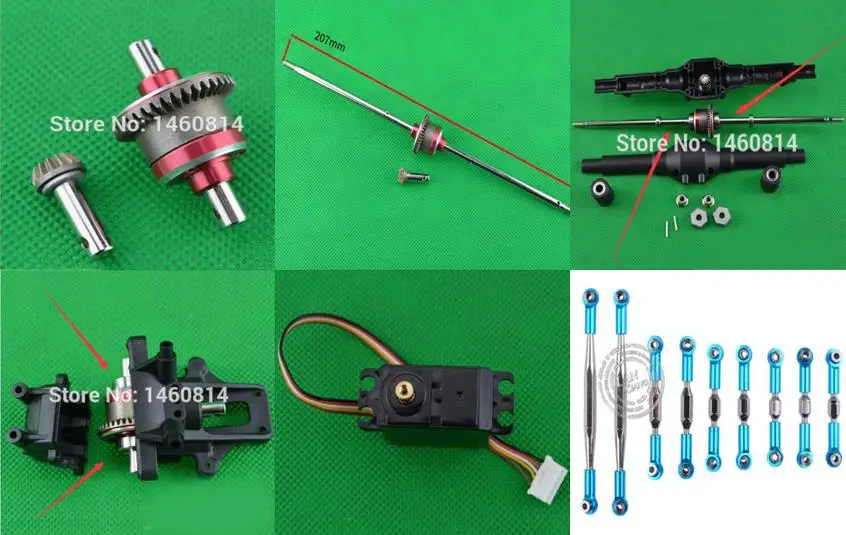 

JJRC Q39 Q40 Feiyue FY-01 FY-02 FY-03 metal upgrade accessories differential swing arm C seat servo drive shaft coupler