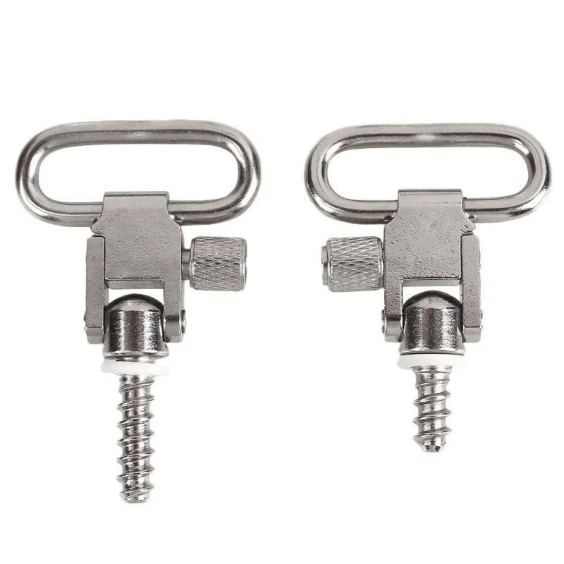 

2pcs Steel Metal Strap Quick Detach Sling Swivels Stud 1 '' Hunting Accessories Kit For Rifle Hunting Rifle W/Sling Screws