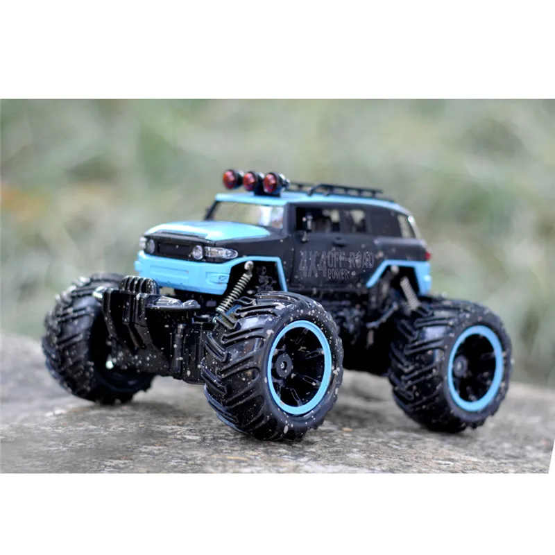 Синий Gizmovine Rc автомобиль Dirt Bike игрушки 1/16 2WD Рок Гусеничный ралли Bigfoot автомобиль внедорожник пульт дистанционного управления машина для детей Большая распродажа - Цвет: Синий