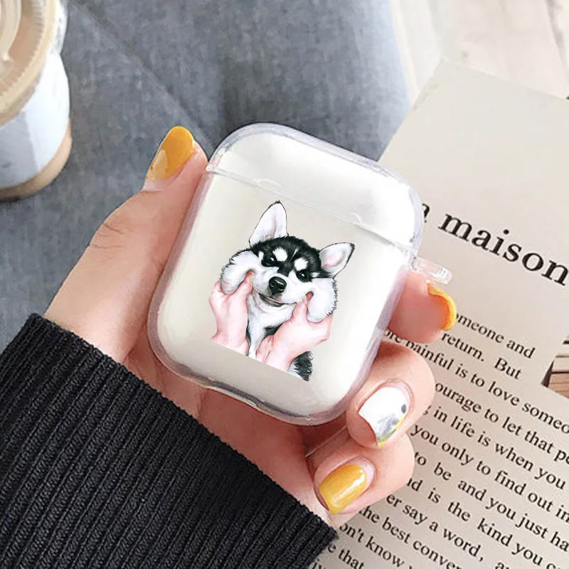Прозрачный Роскошный мягкий силиконовый чехол для наушников s для Airpods 1/2 чехол с милым динозавром из мультфильма чехол для наушников для Apple Airpods - Цвет: I000008