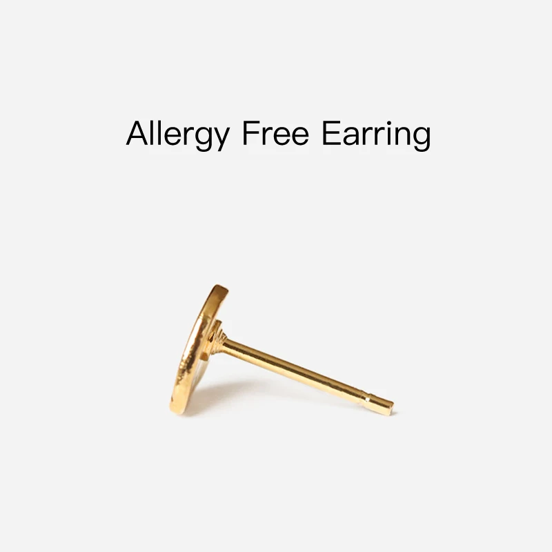 Женские серьги-гвоздики в форме сердца GWACC Fun Face золотистые сережки забавные