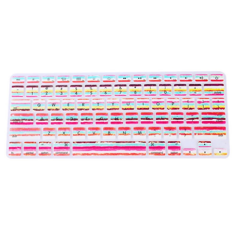 1 шт. сша радуга богемия силиконовая клавиатура protector кожи клавиатуры обложка для