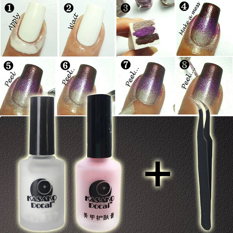 Горячая Распродажа 15 мл пилинг жидкий лак для ногтей ленты маникюра лента легкой