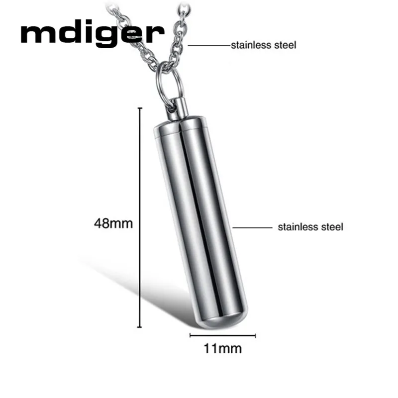 Mdiger 2017 Брендовое ожерелье в виде бутылки с буквами мужское из нержавеющей стали