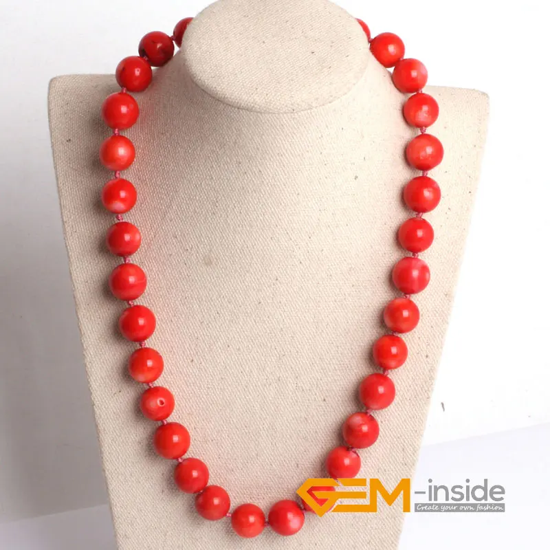 

8mm 10mm 12mm pink coral necklace (dyed from white coral ) DIY jewelry for women gift Yoga Meditation necklace free shipping