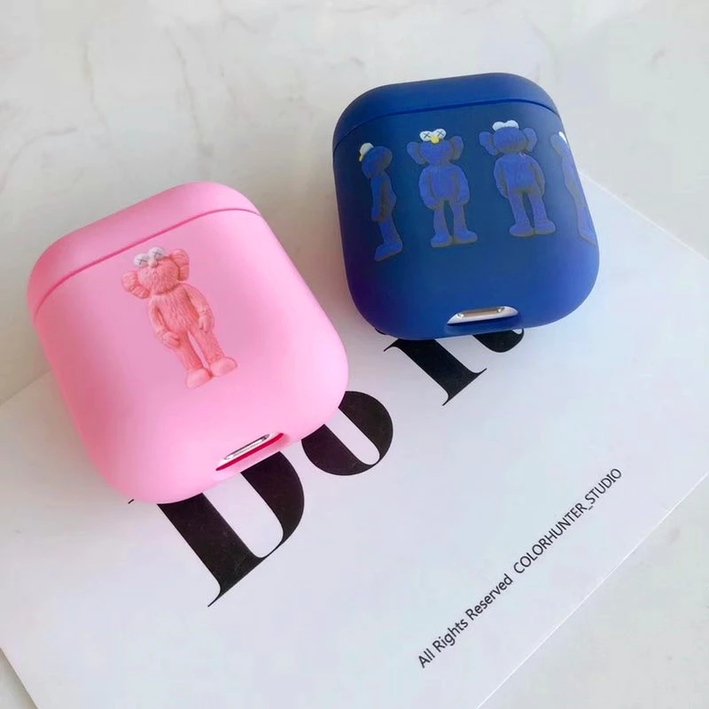 Hot Cartoon Anti-drop Cover Wireless Earphone Charging Bag for Apple AirPods 1 2 Lovely personality Bluetooth Headset Box | Электроника
