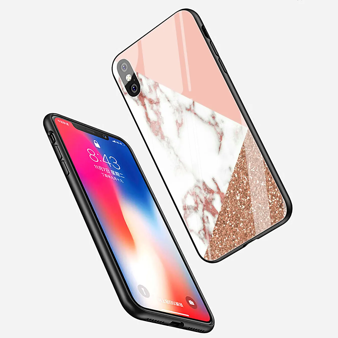 Чехол для телефона Lavaza чехол из закаленного стекла с принтом мрамора Apple iPhone XR X XS