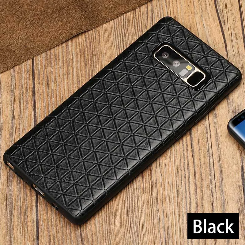 Бизнес все включено натуральная кожа чехол для телефона для samsung S10plus A9 J7 сейсмостойкость для samsung Galaxy note 10 A70 - Цвет: Черный