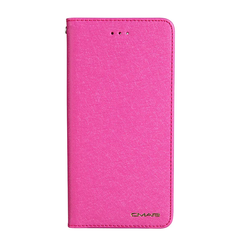 Rose Red CMAI2 для iPhone 6S Чехол кожаный Шелковый Магнитный Флип-Кошелек Чехол PU для iPhone 6 7 8 Plus X XS XR XS MAX чехол с подставкой и карманом для карт - Цвет: Rose Red