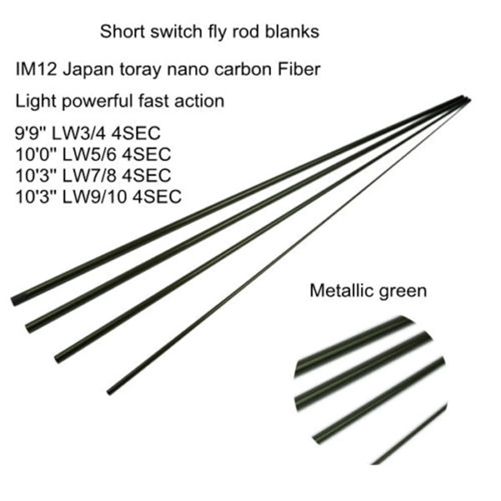 NEW Aventik All Times IM12 Nano Carbon Fiber Short Switch Fly Rods Blanks Fast Action Fishing Rod Blanks