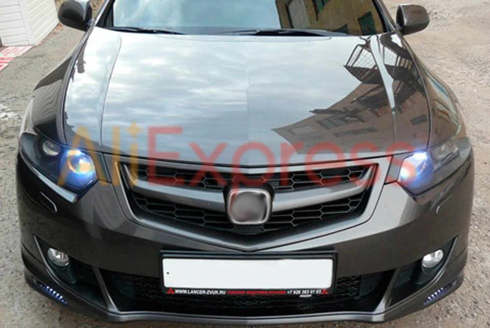 Чехол на решетку радиатора для Honda Accord 8 2008 2012 спортивный стиль Лицевая