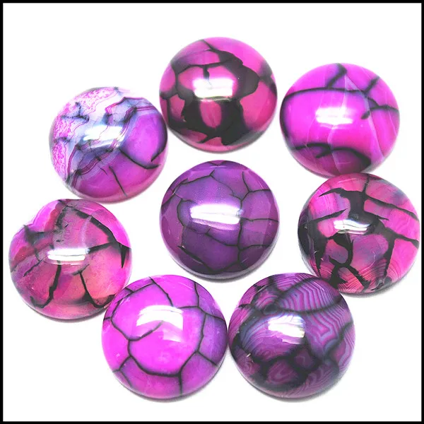 10 шт. натуральный камень Кабошоны коричневого цвета круглой формы без отверстия