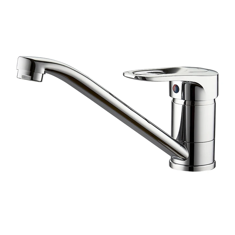 LEDEME Смеситель для кухни с гайкой латунь Цвет: хром L4904 - Цвет: L4904