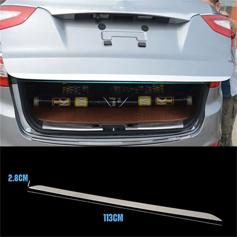 Для 2010 2012 2013 2014 2015 HYUNDAI TUCSON IX35 хромированный задний багажник багажника задняя