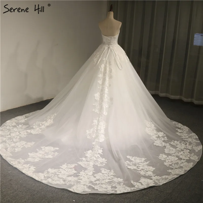 Высококачественное пикантное свадебное платье без бретелек на шнуровке новинка