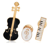 cindy xiang 3pcsset unisex musical instruments violin brooches for women enamel pins coat collar brooch amazing price
