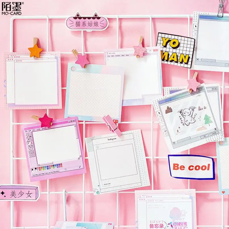 Канцелярские товары Kawaii 30 листов в партии компьютерный блокнот стиле Ins для