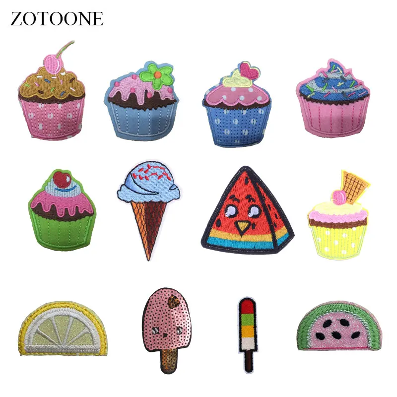 ZOTOONE еда Патчи Diy наклейки торт патч железо на одежду теплопередача аппликация