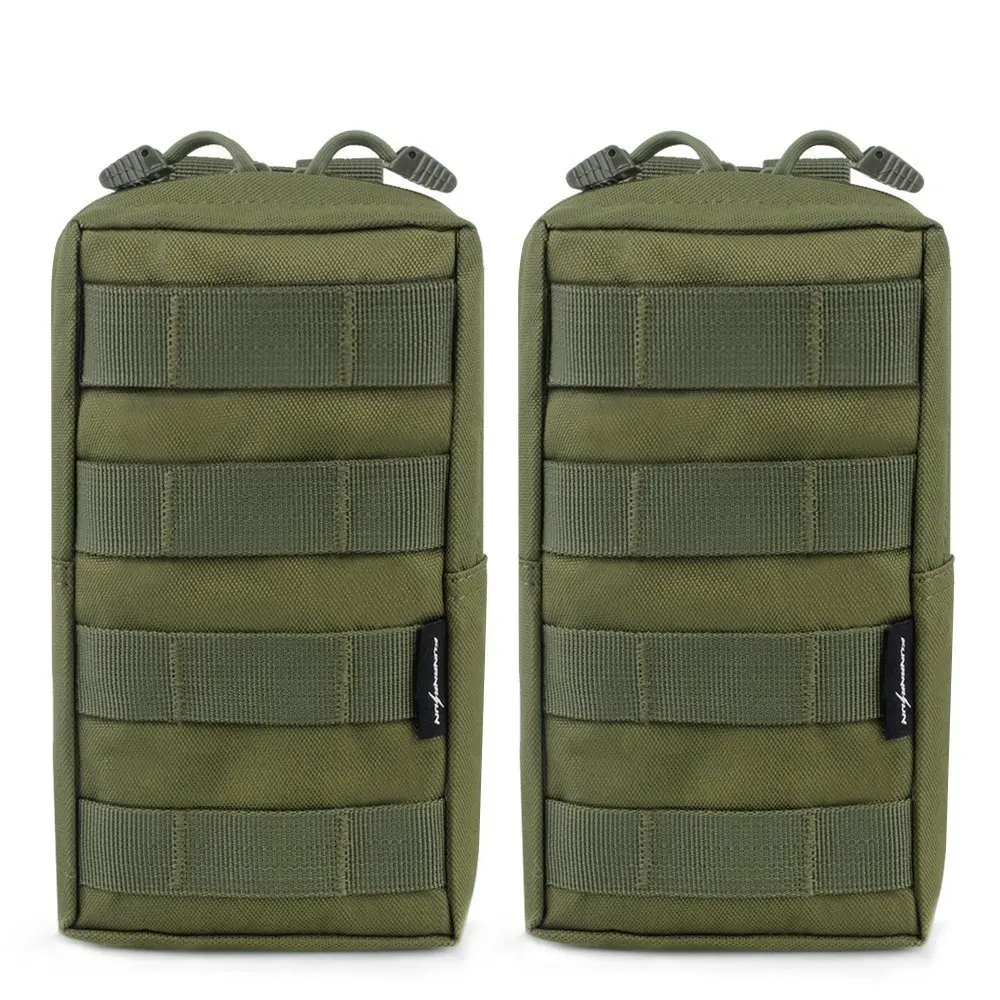 2 шт. тактические Molle сумки EDC Утилита Сумка гаджет снаряжение сумка военный жилет поясная Сумка водонепроницаемая Компактная сумка - Цвет: OD