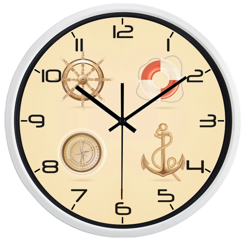 Часы с морским рулем средиземноморские часы|mediterranean clock|sea clockclock men |