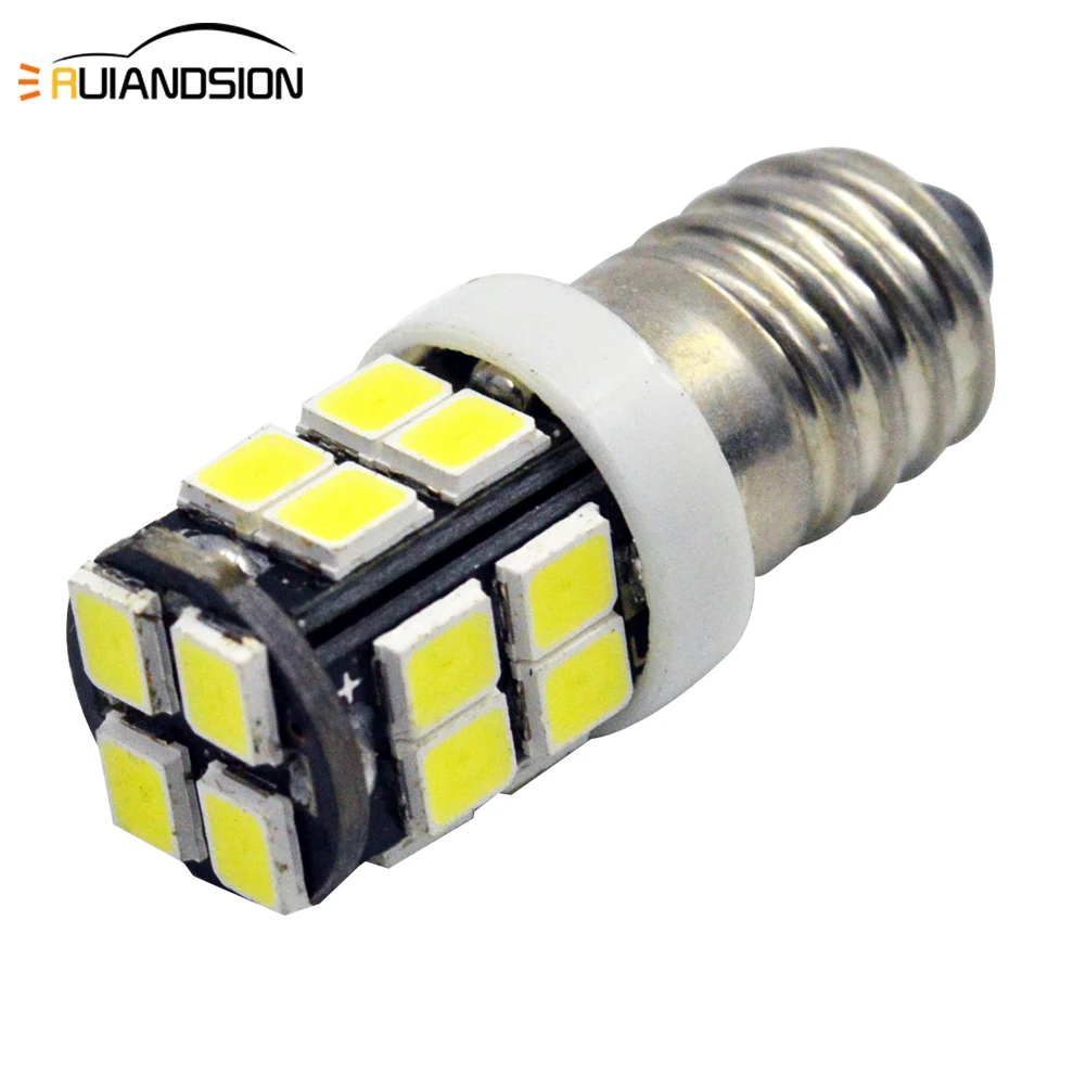 2 piece E10 LED Upgrade Bulb 12V 2835 20smd Emergency Warm White/White/Yellow Indicator Light Signal lamp Warning 6000K 4300K