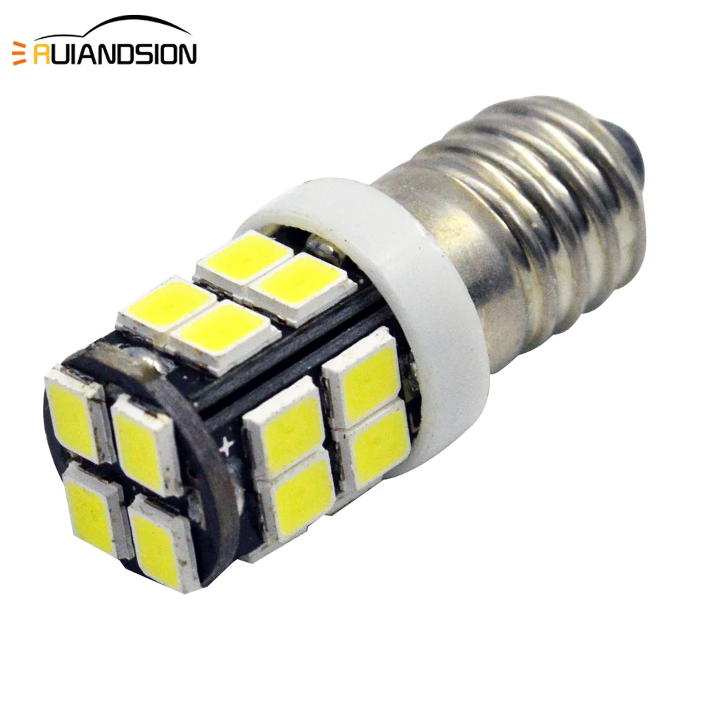 2 шт. E10 светодиодный обновленная лампа 12V 2835 20smd аварийного теплый белый/Желтый
