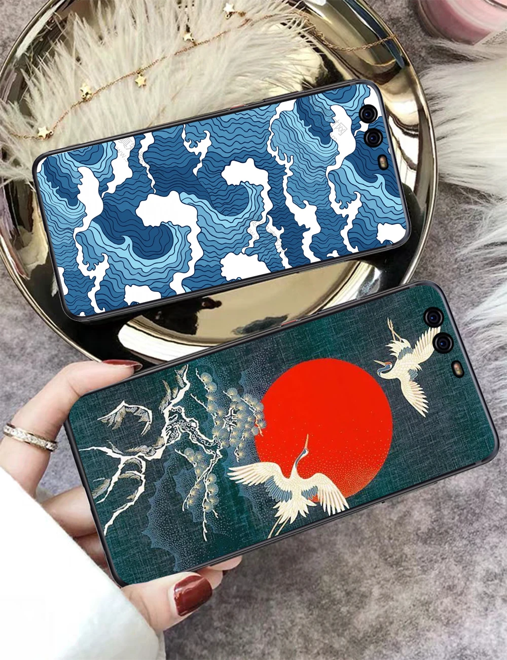 Силиконовый чехол Hokusai The Great Wave off для huawei P8 Lite P9 Mimi P10 P20 Pro P Smart Z P30