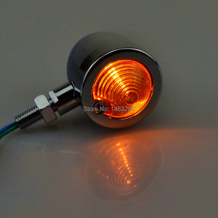 Хромированные поворотники стоп-сигналы для Harley Sportster Dyna Honda Yamaha Susuki Bobber |