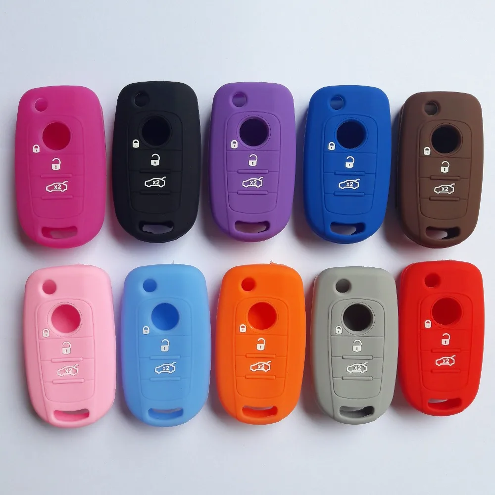 20 штук силиконовые автомобильные корпус для дистанционного ключа Держатель Fiat