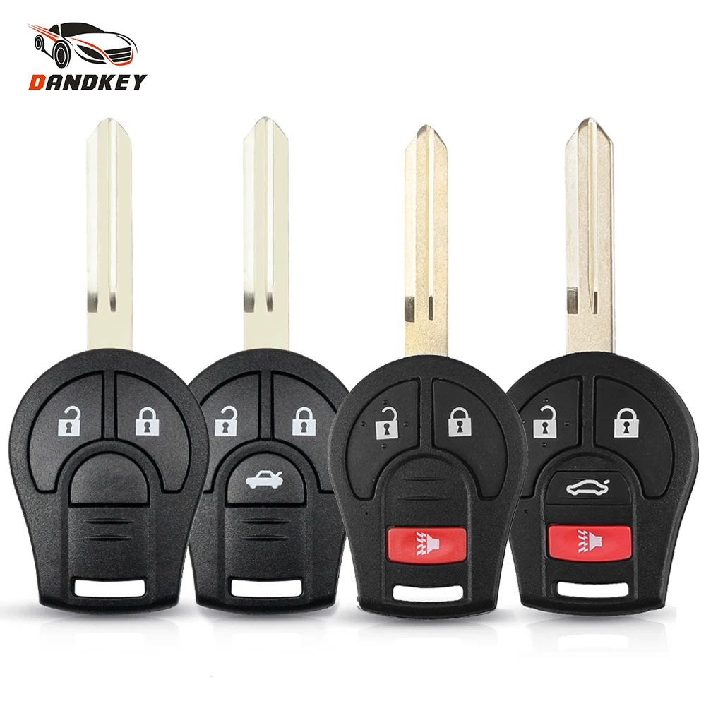 Корпус для ключа Dandkey Nissan Sylphy Cube Juke Micra Qashqai Maxima Sentra Versa сменный пульт