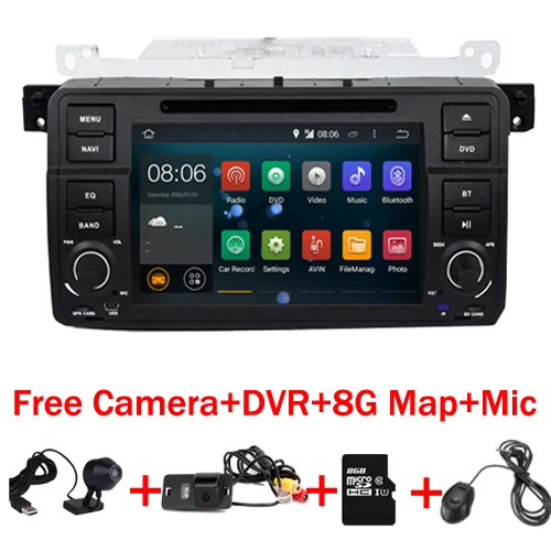 Бесплатная доставка четырехъядерный Android 7 1 автомобильный DVD gps для bmw E46 M3 3 серия
