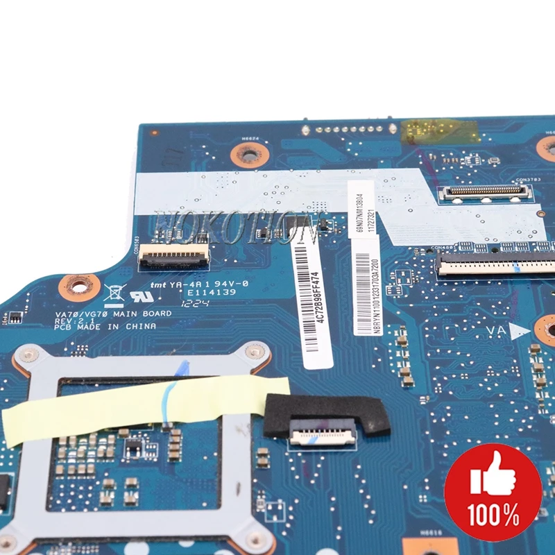 NOKOTION NB. RYP11.001 NBRYP11001 для acer Aspire V3-771 V3-771G Материнская плата ноутбука HM77 DDR3 GT630M 1 Гб