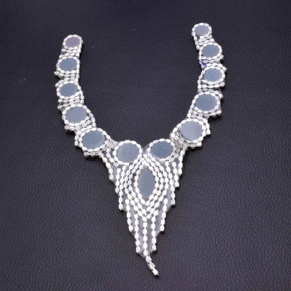 Сделай Сам 2 шт Железный На v образным вырезом горный хрусталь Свадебные шейные