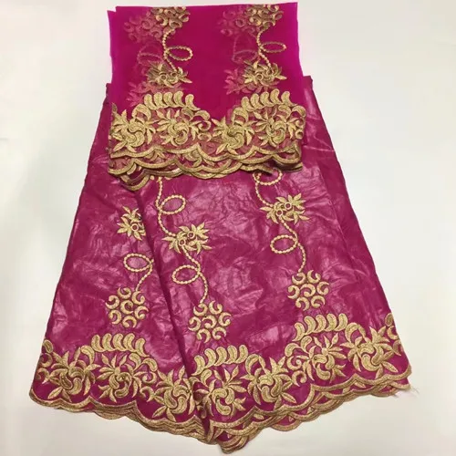 2017 Новое поступление 5 + 2 ярдов Вышивка Базен Riche Getzner Ткань S хлопок жаккард с