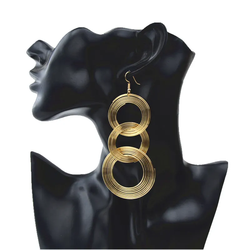 ZCHLGR модные новые золотые серебряные маленькие большой круг обруч полые серьги