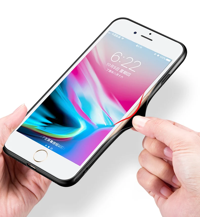 Msvii закаленное Стекло Телефон чехол для iphone 7 plus 0 2 мм защитный X 8 6 S плюс мягкая TPU