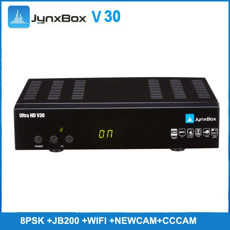 5 шт./партия JynxBox Ultra HD V30 спутниковый приемник 128 Мб с Newcam CCcam 8psk