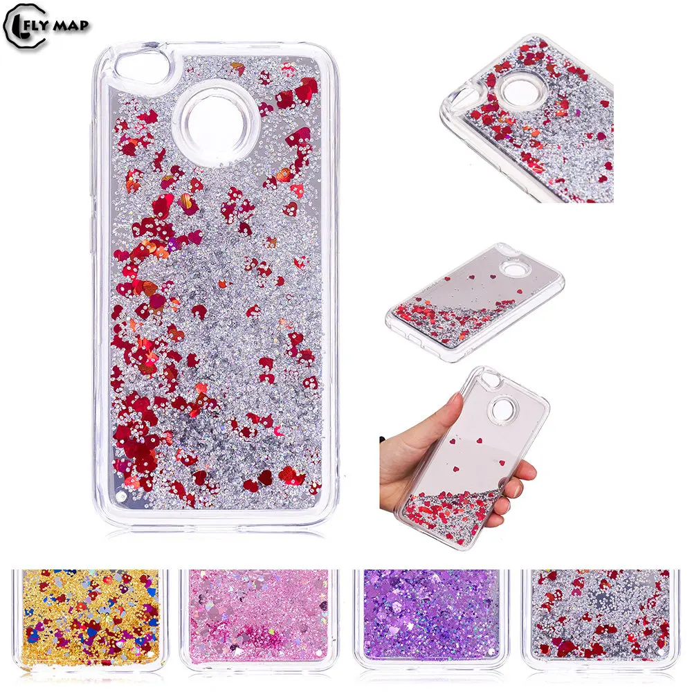Mirror Flash Star Case for Xiaomi Redmi 4X 4 X Redmi4X Liquid Quicksand Silicone Cover X4 Red mi Phone |
