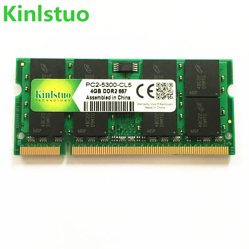 Kinlstuo оперативная память ddr2 4 ГБ 800 МГц pc2 6400 ОЗУ Гб 667 5300 sodimm ноутбук совместима с 2