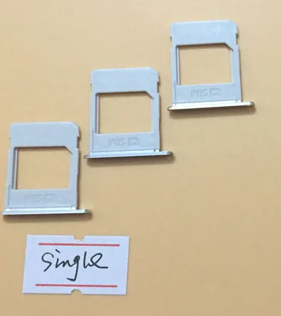 Черный/золотой/серебристый слот для sim-карты держатель для samsung Galaxy Note 5 Singe/Dual высокое качество - Цвет: Black Single Sim