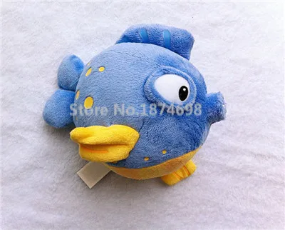 Squeakers Fish Doc McStuffins игрушки Lambie Stuffy Hallie Chilly Boppy Findo Gabby Жираф пищалки шепот Сова мини плюшевые мягкие игрушки животные - Цвет: Squeakers Fish