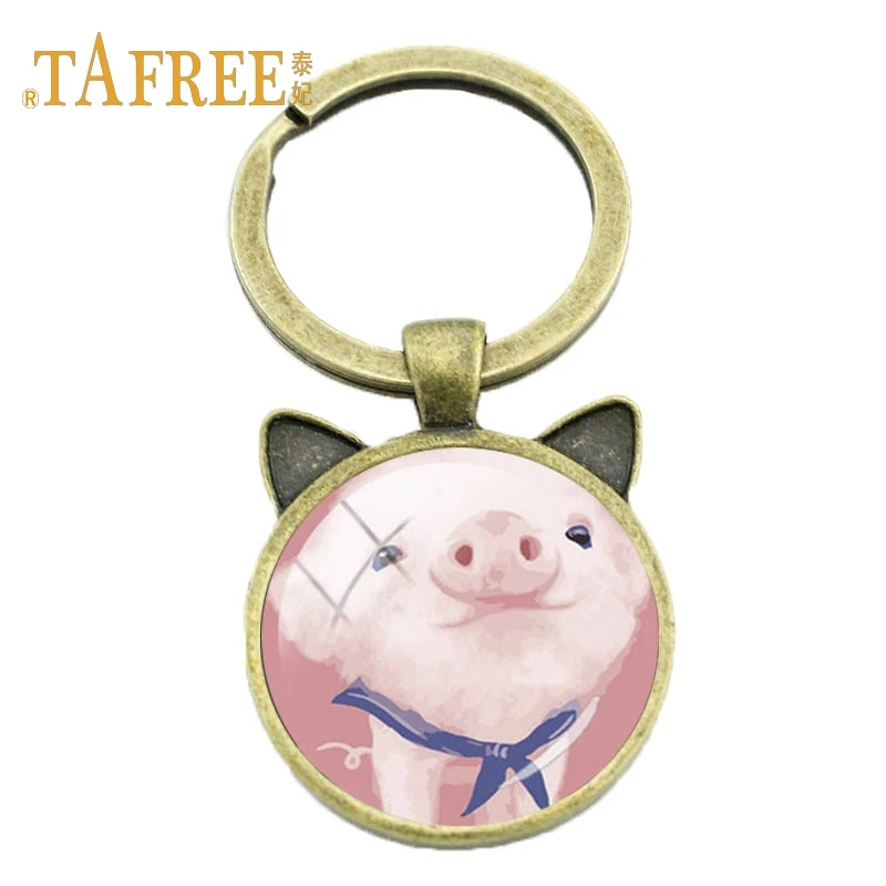 TAFREE в виде симпатичных животных серьги брелок Винтаж ключ держать слон кролик на